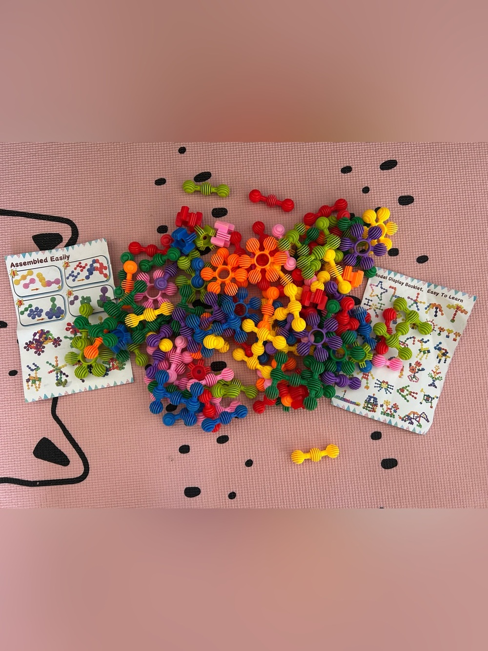 Interlocking Sensory Building Toys - Multicolor Kids Construction Set